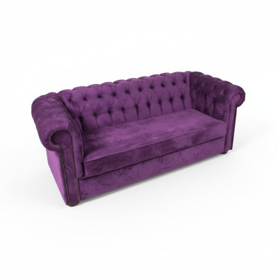 Canapé 3 places Chesterfield Canapé convertible Fonction lit Canapés Canapés Tissu neuf
