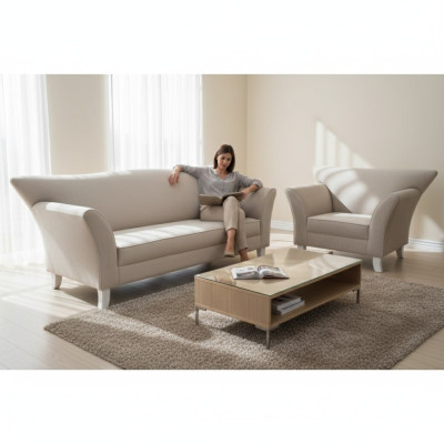 Canapé 3 places + 1 canapé fauteuil Ensemble de canapés avec designer Upholstery Sofa Suite