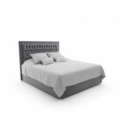 Chesterfield Lit Rembourré Double Hôtel Lits Décoratifs Chambre 140x200cm