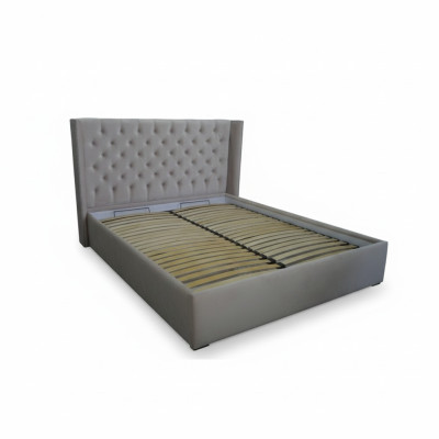 Chesterfield Lit Rembourrage Double Décoratif pour Hôtel Chambres à Coucher 180x200cm.