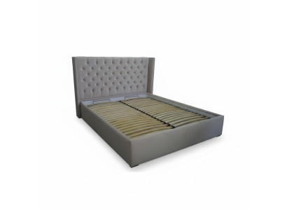 Chesterfield Lit Rembourrage Double Décoratif pour Hôtel Chambres à Coucher 180x200cm.