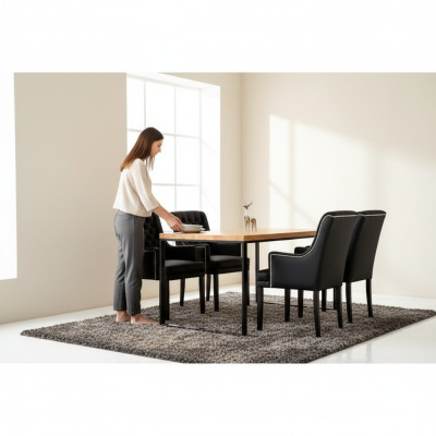 Table Table à manger Cuisine Moderne Extensible Table en bois Tables en bois