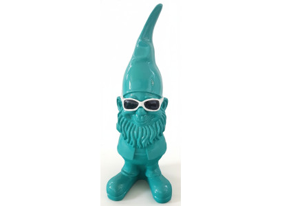 Deko Figur Statue Skulptur 50cm Fuguren Statuen Skulpturen Zwerg mit Brille cool