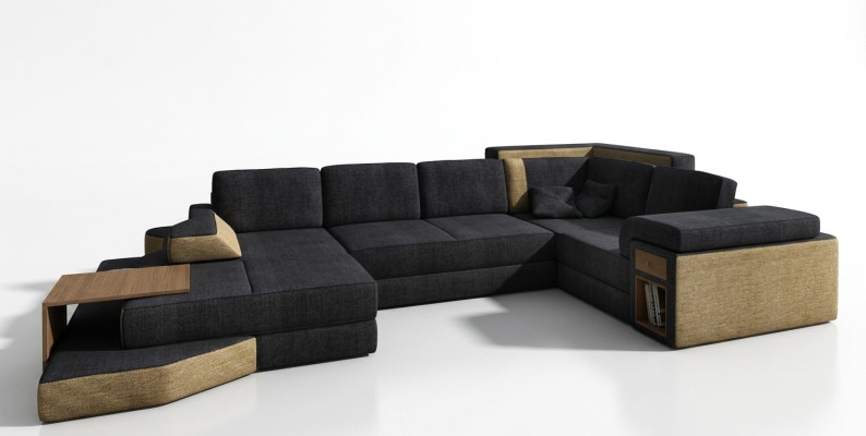 Canapé d'angle luxueux pour le salon en forme de U Découvrez un design fantastique