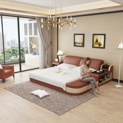 Ensemble de revêtement de salon en cuir avec canapé, divan, ensemble de sièges 3+2+2 sofa
