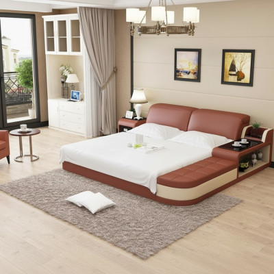 Ensemble de revêtement de salon en cuir avec canapé, divan, ensemble de sièges 3+2+2 sofa