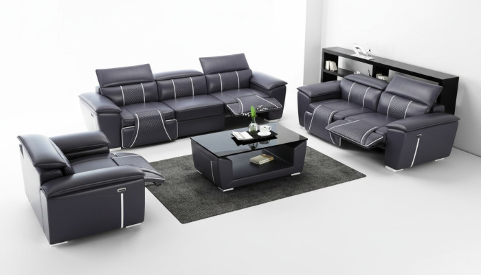 Paysage vivant Canapé d'angle avec USB Canapé en U Canapé Rembourrage Siège Suite XXL nouveau