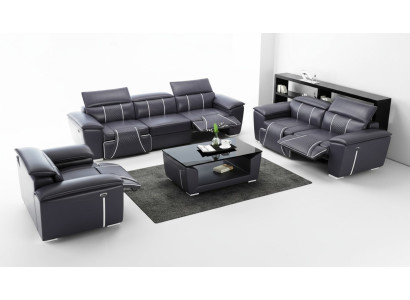 Paysage vivant Canapé d'angle avec USB Canapé en U Canapé Rembourrage Siège Suite XXL nouveau