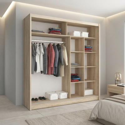 Étagères polyvalentes Armoire Étagère Rangement Vêtements Armoires 200cm