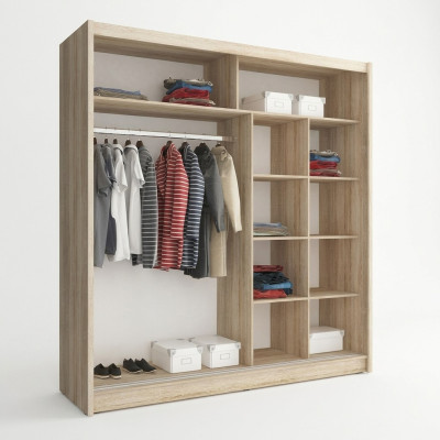 Étagères polyvalentes Armoire Étagère Rangement Vêtements Armoires 200cm