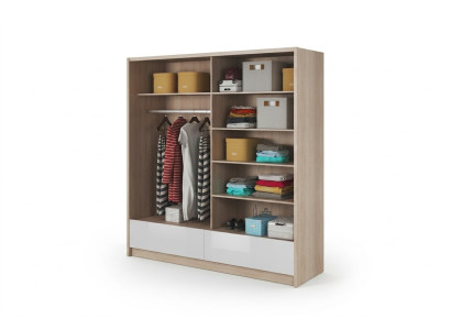 Porte-manteau de rangement 200cm Armoire étagère Archive Portes coulissantes décoratives