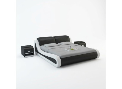 Lit double de l'Hôtel Lit à eau + USB Lit complet en cuir Lit rembourré de cuir de qualité supérieure Lit rembourré en cuir de qualité supérieure