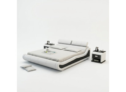 Lit double de l'hôtel Waterbed Lits avec USB Lit en cuir complet Lit rembourré Eau