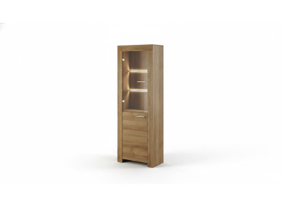 Vitrine Armoire Commode Salon Étagère en verre Vitrines Étagères Bois