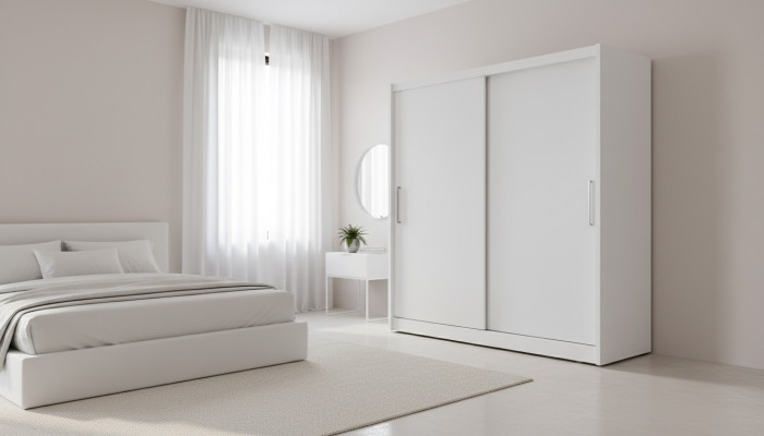 Conception Vêtements Armoire Armoires Coulissantes Bois Portes Flottantes Armoire