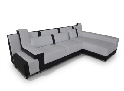 Canapé d'angle + canapé USB Tissu d'ameublement Angle de siège Suite de paysage de vie LED en forme de L A1118C