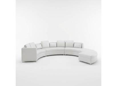 Canapé en cuir Canapé Paysage vivant Canapé d'angle Suite d'angle Design Canapé moderne USB A1102