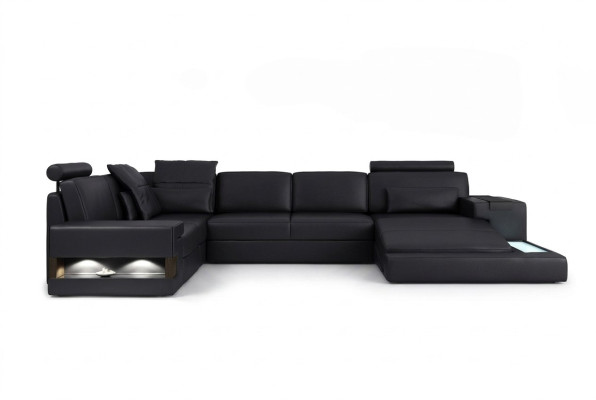 Tissu de canapé en tissu canapé canapé rembourrage paysage de vie canapé canapés design canapé d'angle USB LED