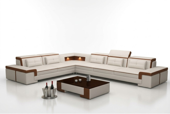 canapé en L exclusif Design moderne pour des espaces de vie élégants