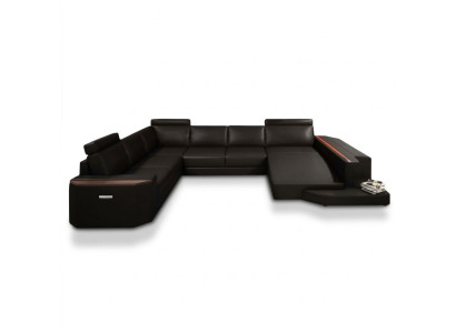 Élégant canapé rembourré en forme de U. Design moderne pour des espaces de vie élégants.