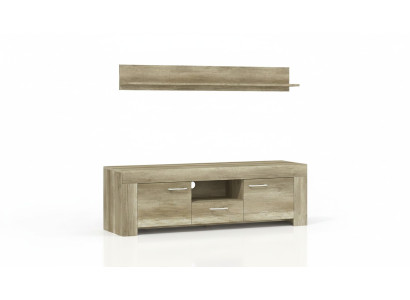 Étagère + Armoire TV Buffet meuble TV SRTV155+P155 Mur TV