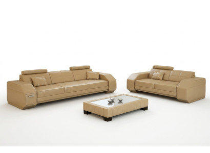 Ensemble de canapés design en cuir avec ensemble USB 3+2+1 suite, nouveau canapé en cuir.
