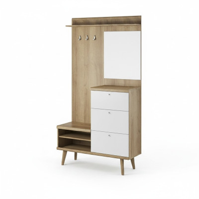 Penderie portemanteau ensemble garde-robe couloir ensemble de plancher de garde-robe rangement