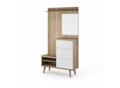 Penderie portemanteau ensemble garde-robe couloir ensemble de plancher de garde-robe rangement