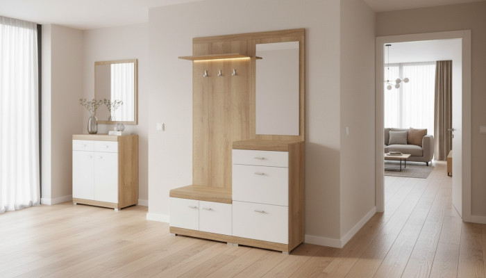 Portemanteau patère ensemble couloir ensemble plancher de placard garde-robe de rangement porte nouvel