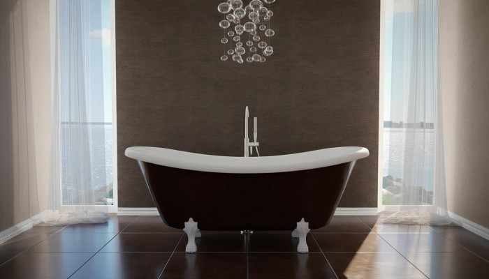 Baignoire autoportante exclusive en acrylique bain 190x77
