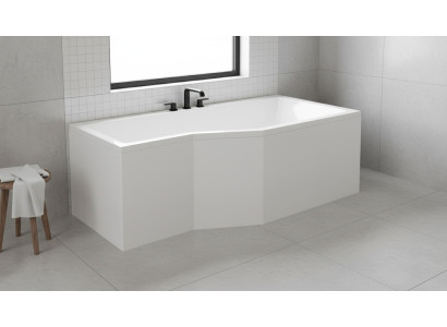 Rectangle Baignoire Salle de bains Salle de bains moderne Baignoire en acrylique Écran de douche