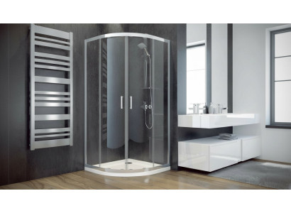 Exclusif cabine de douche quart de cercle douche d'angle en verre paraoi de douche