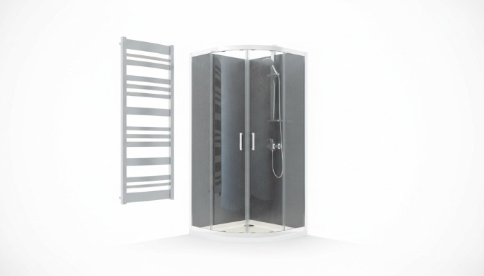 Cabine de douche de haute qualité, quart de cercle, douche d'angle, en verre cabine de douche.