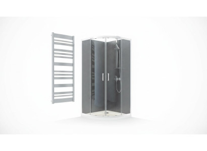 Cabine de douche de haute qualité, quart de cercle, douche d'angle, en verre cabine de douche.