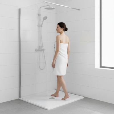 Bac de douche bac de douche bac de douche acrylique décoratif bac de douche blanc plat