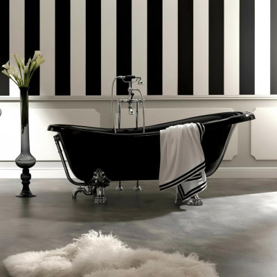 Baignoire autoportante exclusive en acrylique.