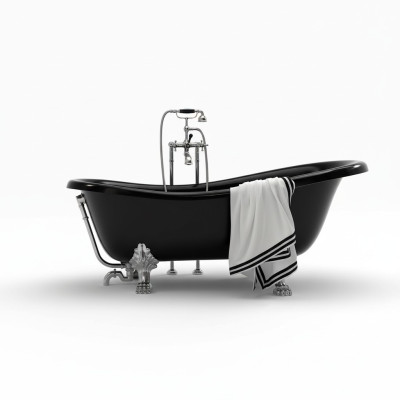 Baignoire autoportante exclusive en acrylique.