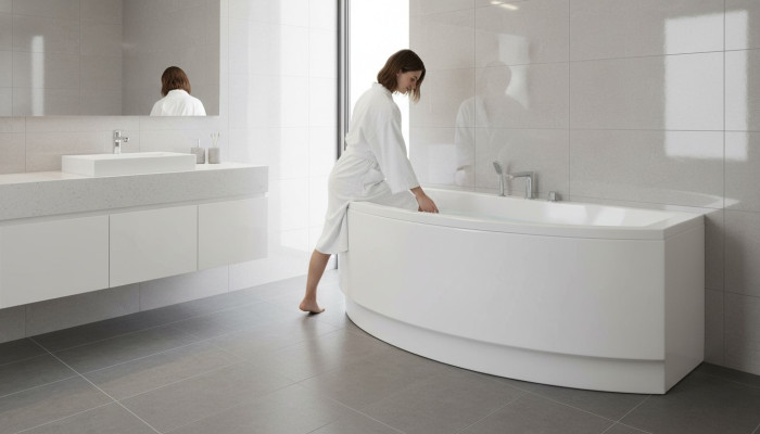 Baignoire d'angle design Baignoire d'angle en acrylique Moderne Baignoires décoratives Tubs