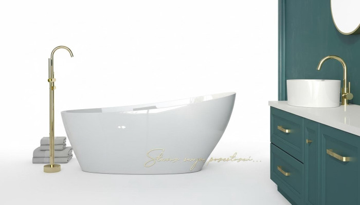 Baignoire autoportante exclusive en acrylique baignoire douche salle de bains ABlue f design décoratif
