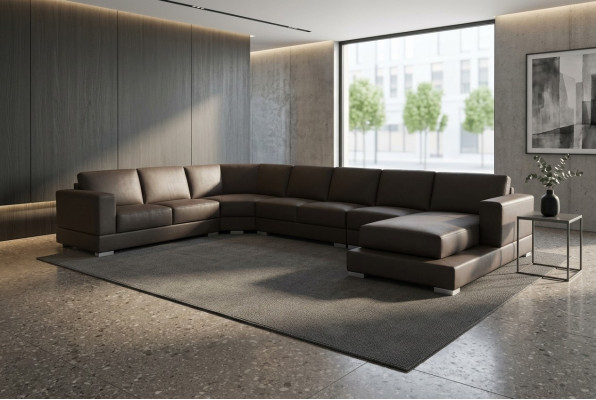 Conception Canapé d'angle Siège Rembourrage Suite Paysage Mobilier Moderne Canapés avec USB nouveau