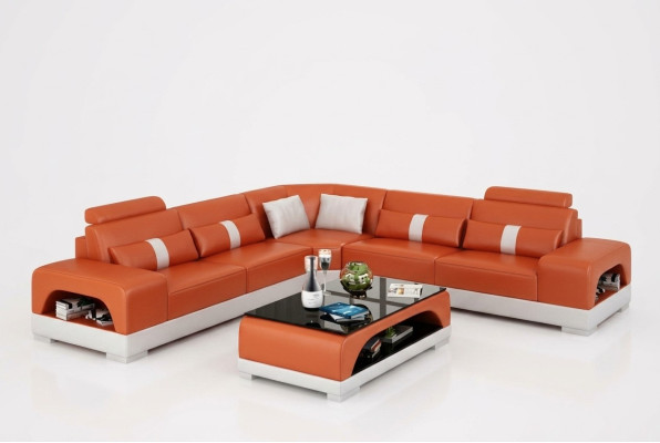 Moderne Eckgarnitur Ecksofa Eckcouch Wohnlandschaft L-Form XXL Sofa mit USB neu