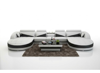 Design moderne Canapé d'angle en forme de U pour un salon élégant.