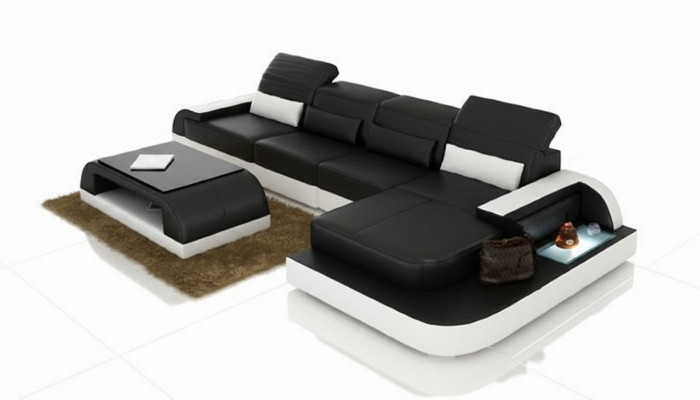 Modern elegance Le nouveau canapé d'angle en U avec une garniture exquise