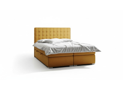Lit Boxspring Hôtel Double 160x200 cm Lits de luxe Fonction de base de lit rembourrée