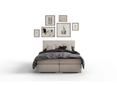 Lits Box Spring modernes Hôtel Lit Double de Luxe Rembourrage Boîte Fonction Cuir