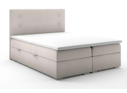 Lit Boxspring Boîte Fonction Hôtel Double Ensemble Complet Surmatelas Matelas Lits