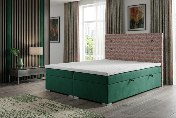 Boîte à ressort Lit Fonction Hôtel Double Ensemble Complet Surmatelas Matelas Lits Boîte