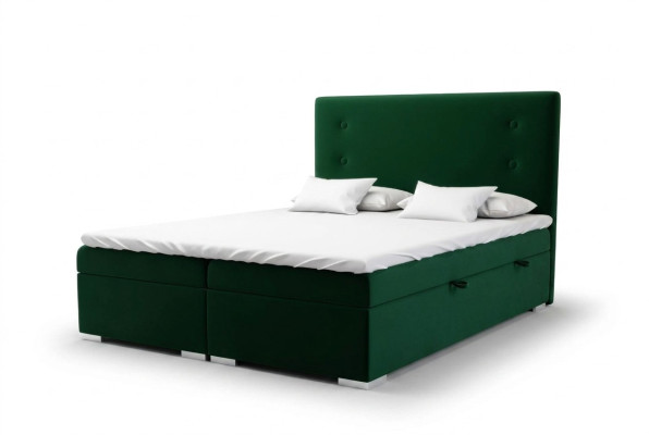 Ensemble complet de lit double d'hôtel Boxspring Bed avec surmatelas fonctionnel et boîte