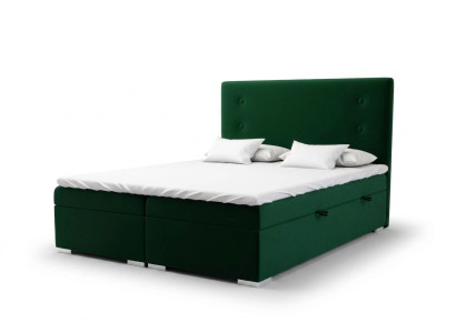 Ensemble complet de lit double d'hôtel Boxspring Bed avec surmatelas fonctionnel et boîte