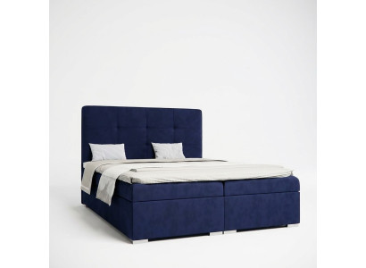 Lit Boxspring Blue's Double Luxury Hotel Lits Fonctionnels Cadre de Lit Base en Tissu Nouveau